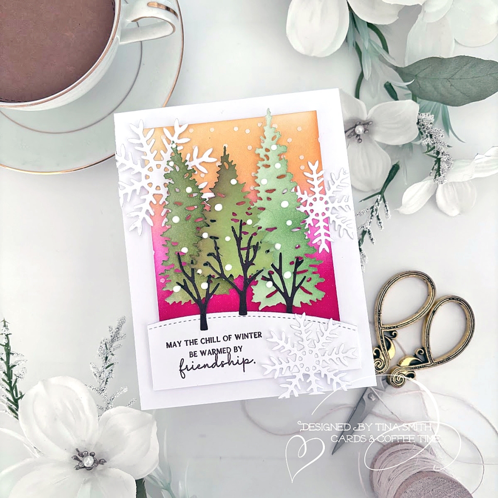 Papertrey Ink – Into the Blooms: Evergreens | Cards and Coffee Time