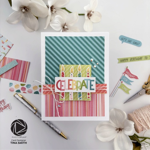 Create 2 Extra Cards using the Card Kit Leftovers from the Photoplay Birthday Sparkle Pre-Designed Card Kit!