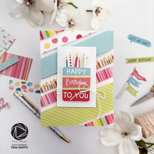 Create 2 Extra Cards using the Card Kit Leftovers from the Photoplay Birthday Sparkle Pre-Designed Card Kit!
